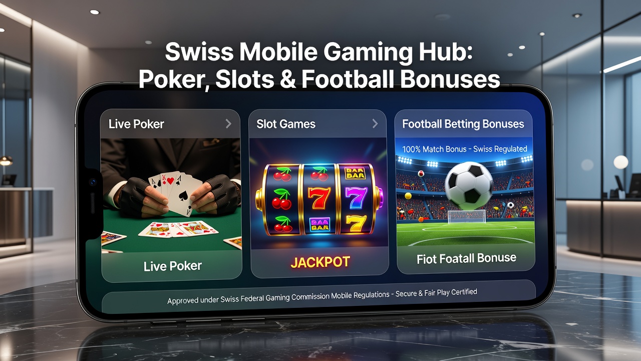 Mobile screen capture illustrating poker hand progression synced with slot bonus meter and live football odds